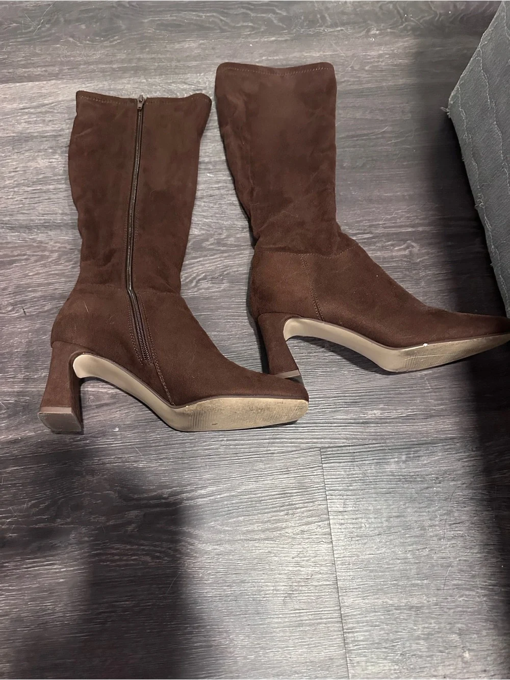 Steve Madden Dark Brown Over-the-Knee Suede Boots